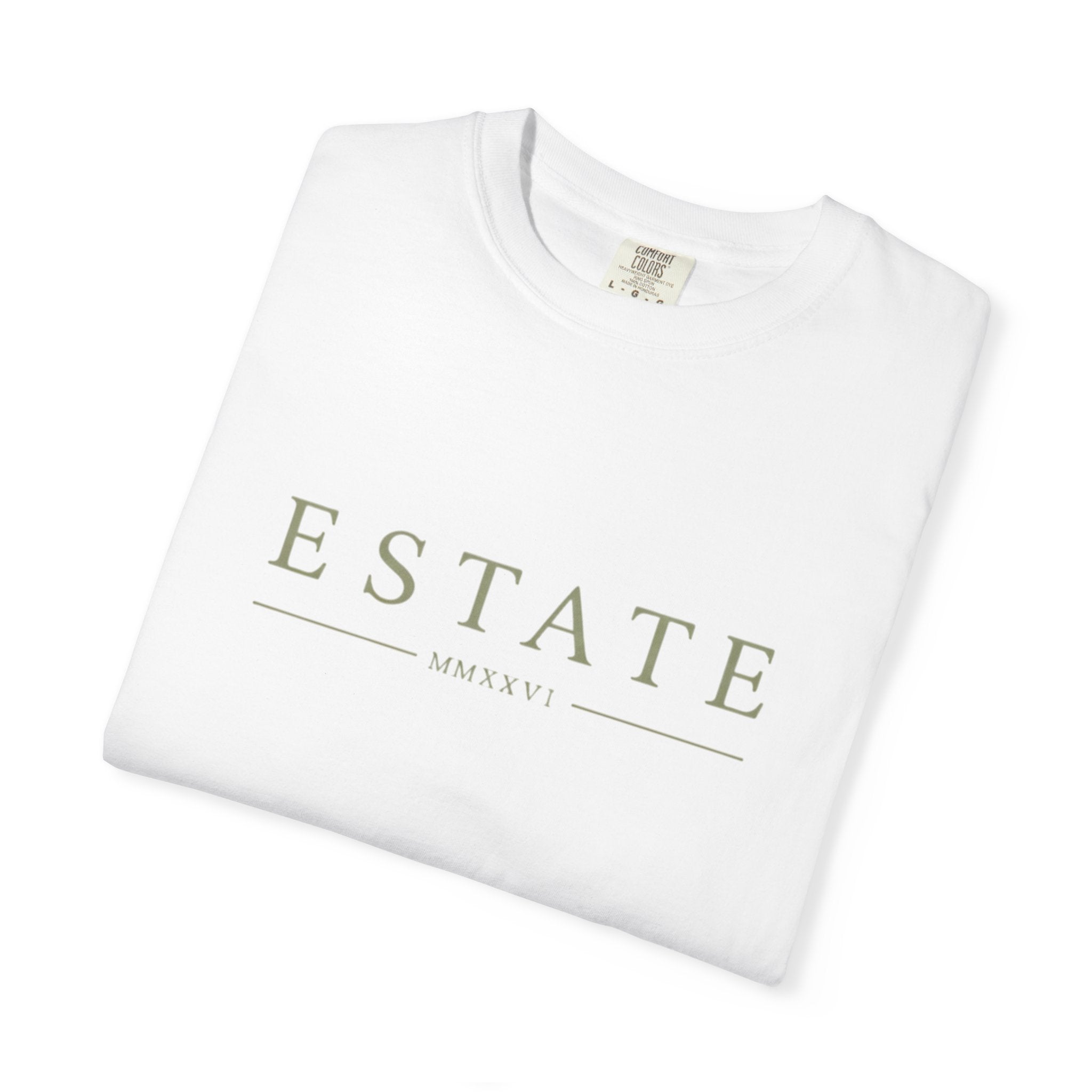 Estate Minimalist T-Shirt — Subtle Logo Tee